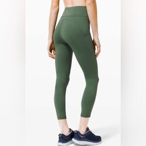 Lululemon Invigorate High Rise Tight Leggings LW5CQFS Green Women’s 14 GYM